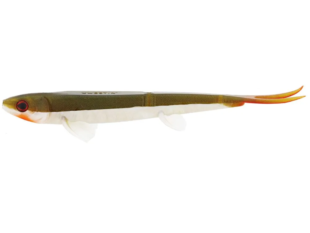 Westin gumová nástrahatwinteez pelagic v-tail 14 cm 15 g 2 ks - bass orange