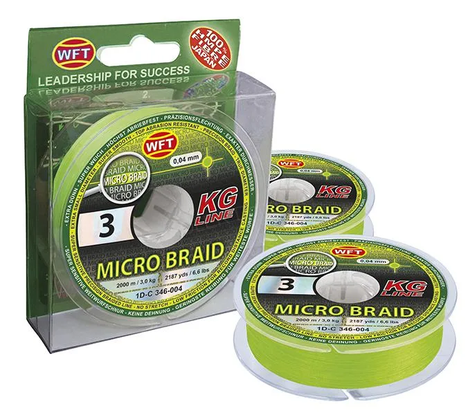Wft splétaná šňůra micro braid kg line 150 m - 0,04 mm 3 kg