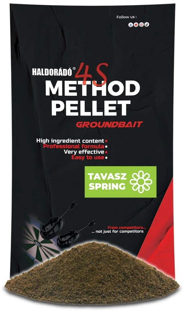 Haldorádó krmítková směs 4s method pellet groundbait 400 g - jaro