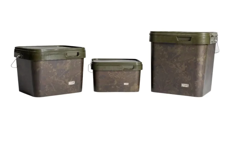 Nash Kbelík Spot On Rectangular Bucket Camo - 10L