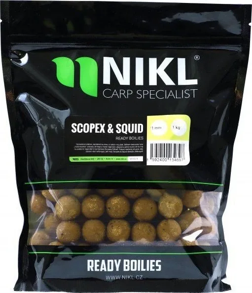 Nikl Boilie Ready Scopex & Squid Hmotnost: 1kg, Průměr: 20mm