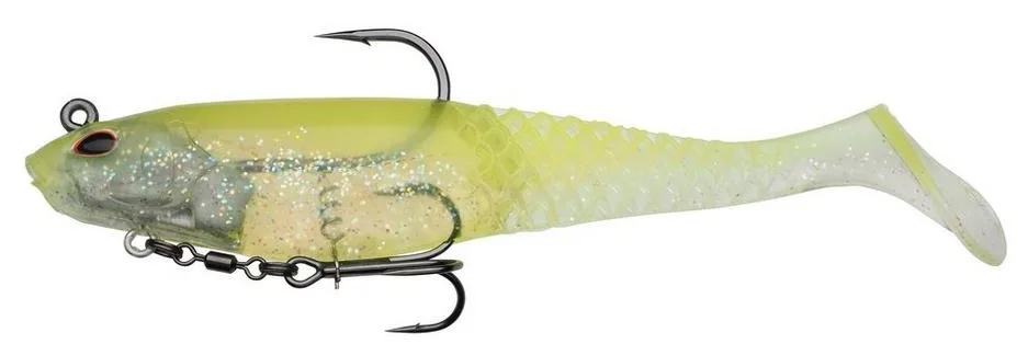 Berkley gumová nástraha powerbait cullshad deep sinking lime ice - 12,5 cm 42 g