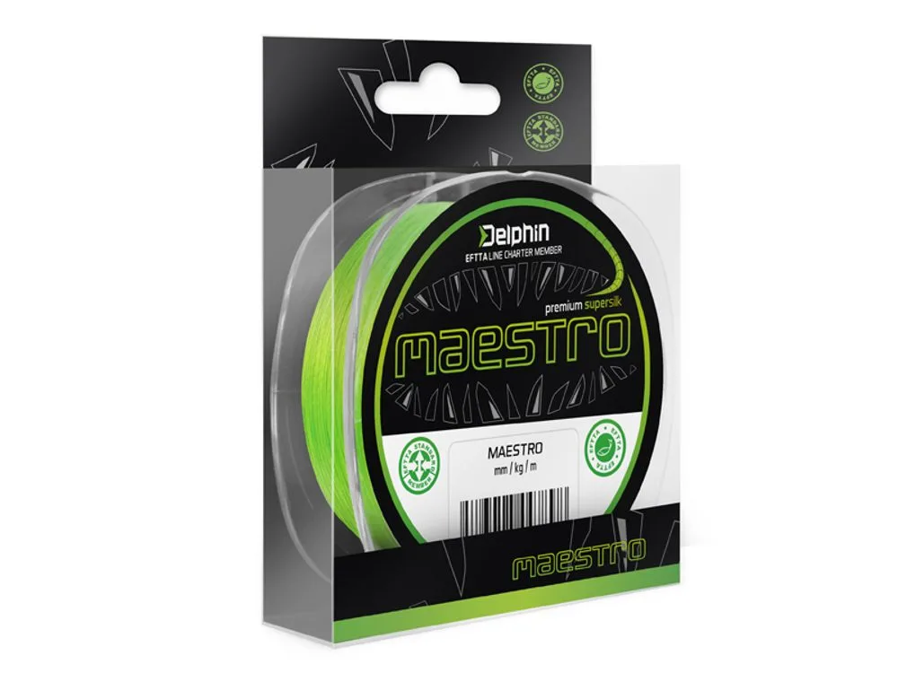 Delphin Šňůra Maestro fluo zelená - 0,21mm 16,0kg 150m