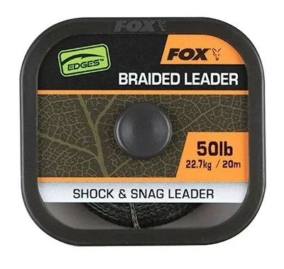 Fox Návazcová Šňůrka Naturals Braided Leader 20 m Varianta: 50lb, Nosnost: 22,7kg