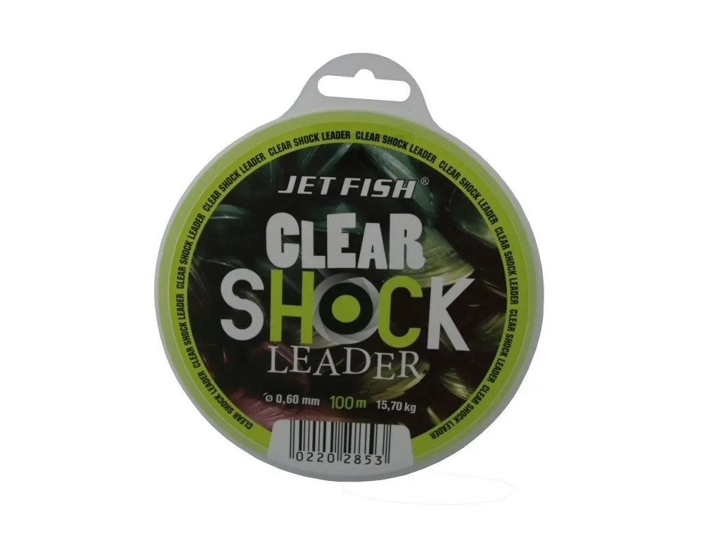 Jet Fish Šokový Vlasec Clear Shock Leader 100m Průměr: 0,70mm