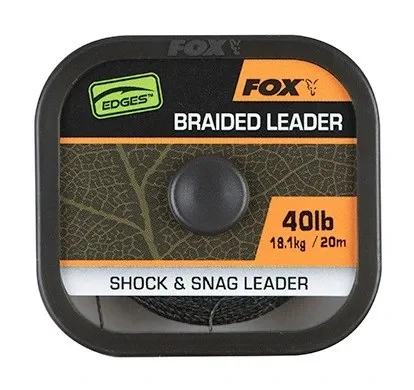 Fox Návazcová Šňůrka Naturals Braided Leader 20 m Varianta: 40lb, Nosnost: 18,1kg