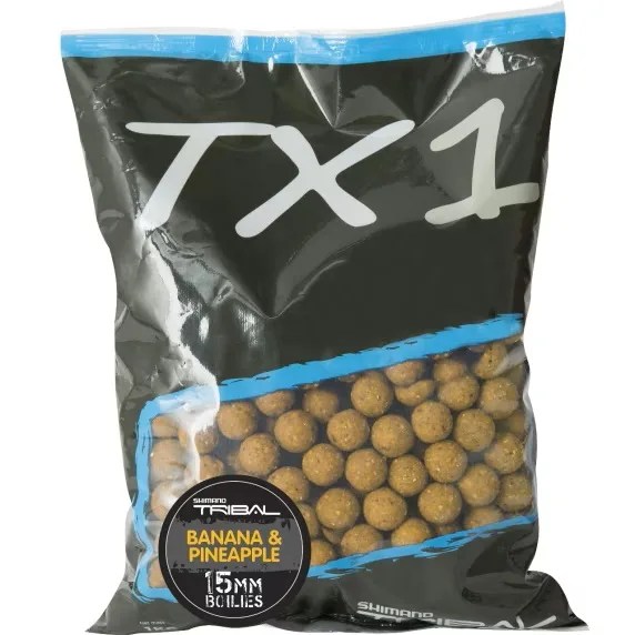 Shimano boilie tx1 banana & pineapple - 5 kg 15 mm