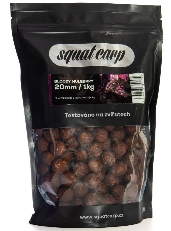 Squat carp boilies bloody mulberry - 5 kg 24 mm
