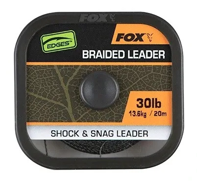 Fox Návazcová Šňůrka Naturals Braided Leader 20 m Varianta: 30lb, Nosnost: 13,6kg
