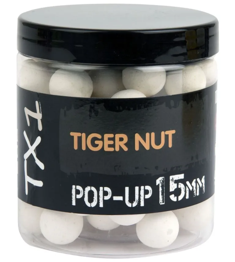 Shimano Boilies TX1 Pop Up Tiger Nut Fluoro White - 12mm 50g