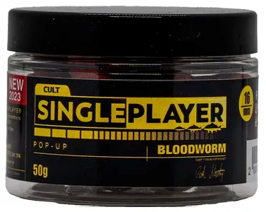 Singleplayer plovoucí boilies pop-up boilies bloodworm 50 g - 16 mm