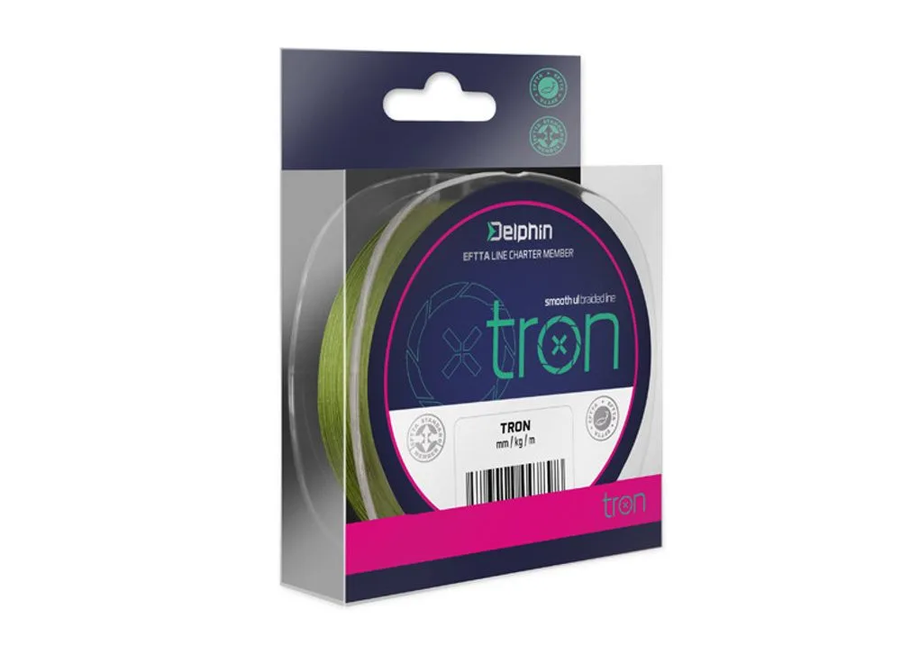 Delphin Šňůra Tron zelená - 0,05mm 2,25kg 300m