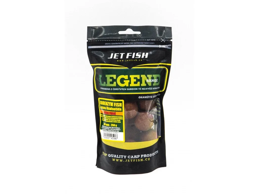 Jet Fish Boilie Extra Tvrdé Legend Range Bioenzym Fish Losos/Asa Průměr: 30mm
