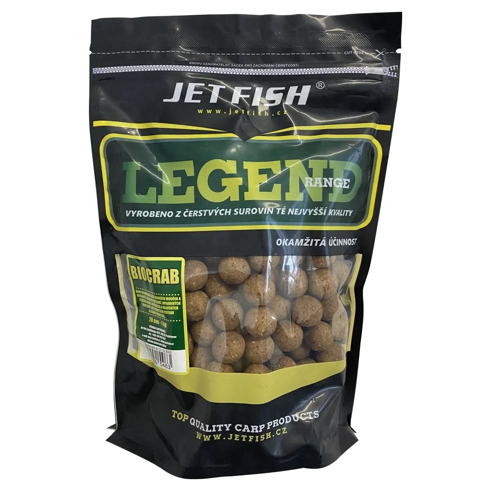 Jet Fish Boilie Legend Range BioCrab Hmotnost: 900g, Průměr: 16mm