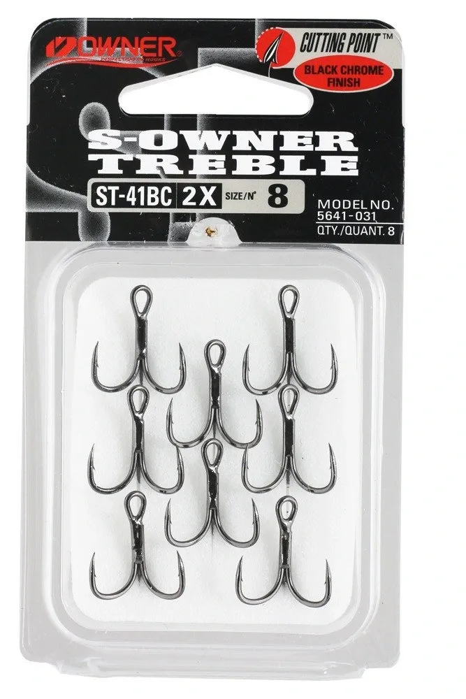 Owner Trojháček ST41 Počet kusů: 8ks, Velikost háčku: #4