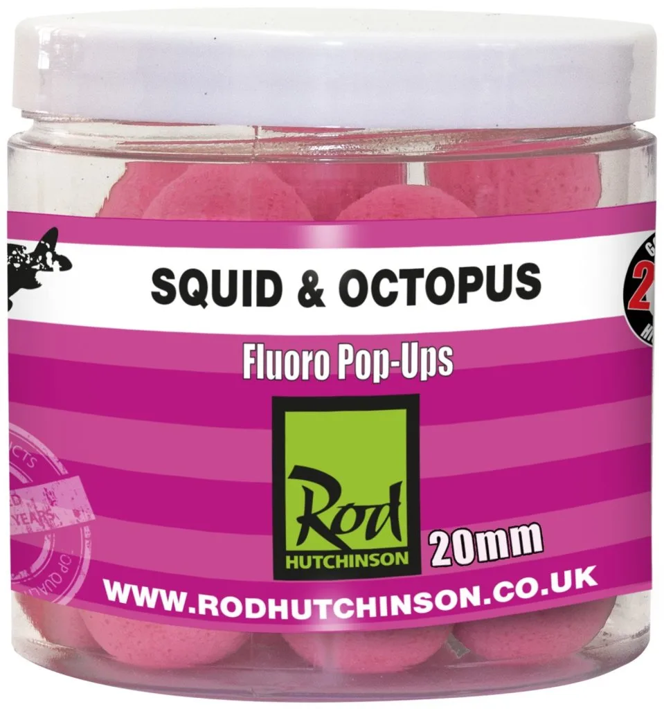 RH Fluoro Pop-Ups Squid Octopus with Amino Blend Swan Mussell 20mm – ROD HUTCHINSON