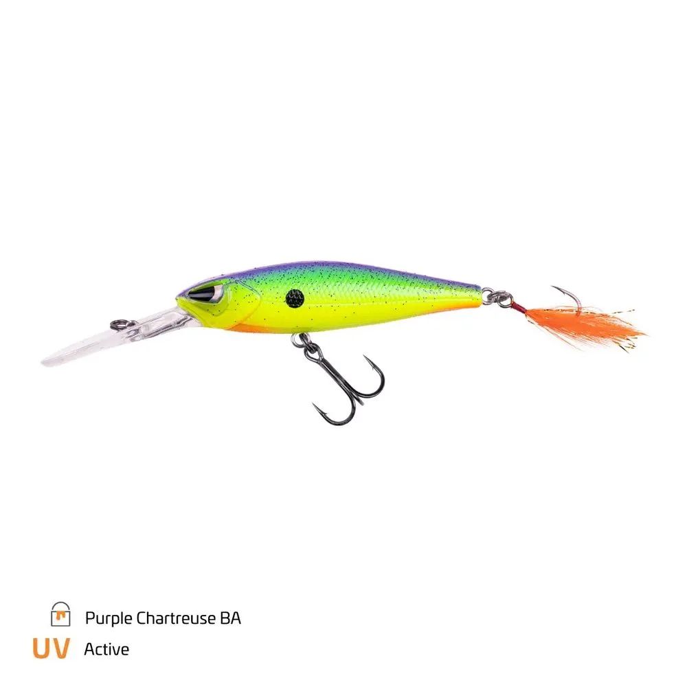 Zeck Wobler Hitch 60 DD - Purple Chartreuse