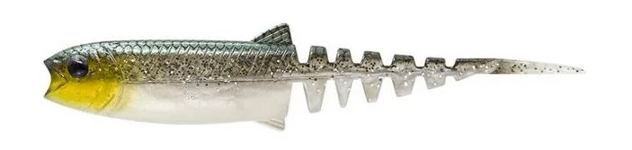Savage gear gumová nástraha cannibal minnow v-tail green silver - 12,5 cm 12,8 g