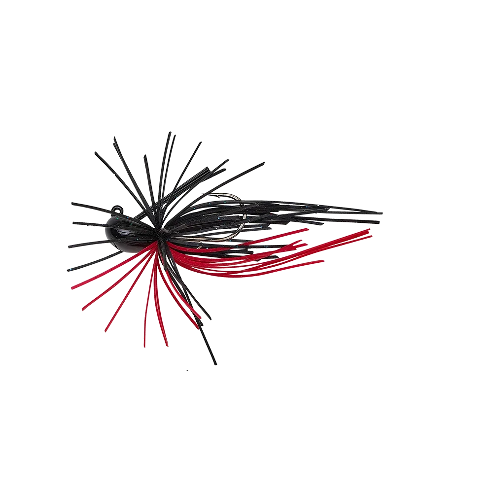 Savage Gear Nástraha Skirt Flirt Jig Sinking 6cm 4g Barva: BLACK RED, Délka: 6cm, Hmotnost: 4g