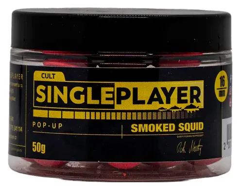 Singleplayer plovoucí boilies pop-up boilies smoked squid 50 g - 16 mm