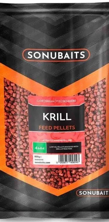 Sonubaits Pelety Krill Feed Pellets 900g Hmotnost: 900g, Průměr: 4mm