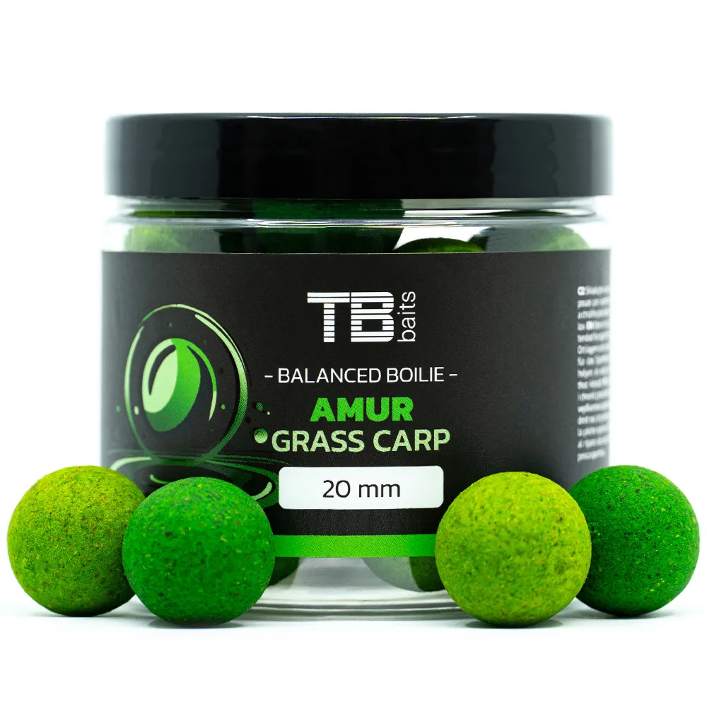Tb baits vyvážené boilie balanced + atraktor amur 100 g - 24 mm