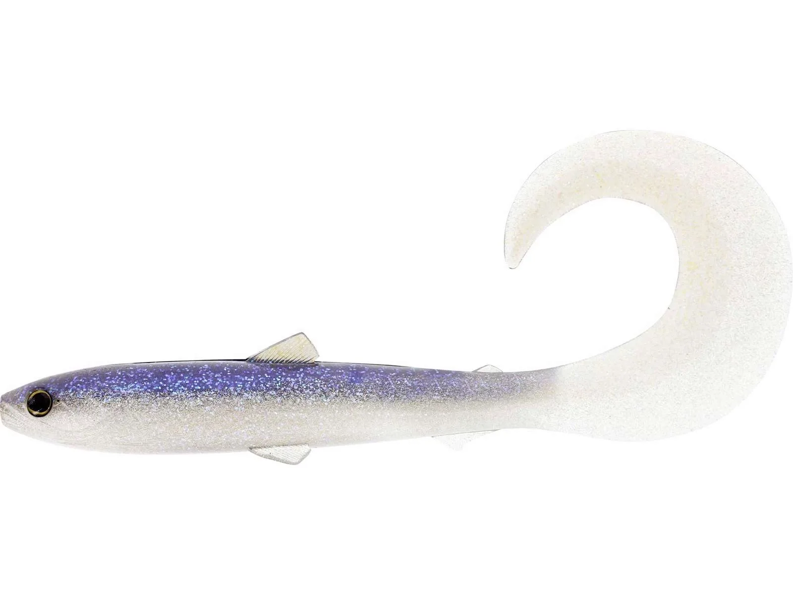 Westin Gumová Nástraha BullTeez Curltail Sparkling Blue Délka: 8cm, Hmotnost: 3g, Počet kusů: 3ks