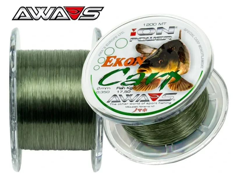 AWAS Vlasec Ion Power Ekon Carp 1200m Nosnost: 11,95kg, Průměr: 0,309mm