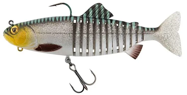 Fox rage gumová nástraha jointed replicant silver halo - 20 cm 120 g