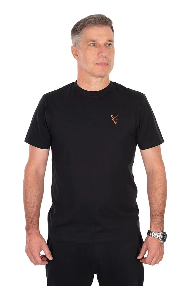 Fox Triko Classic T Black / Orange - M