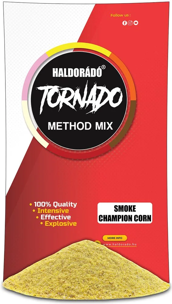 Haldorádó Method Mix Tornado Smoke 500g - Champion Corn