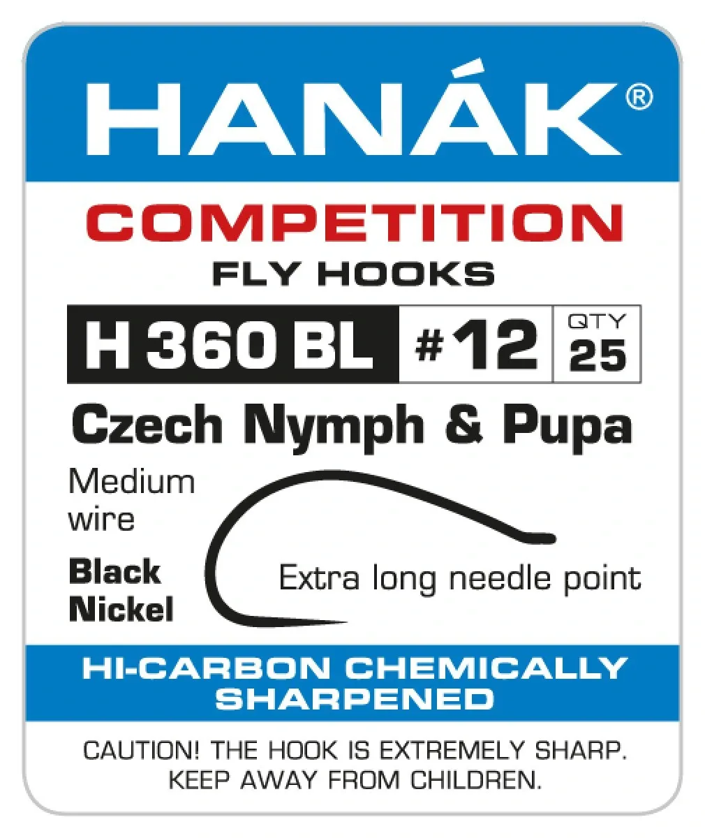 Hanák Competition Hanák Háčky H 360 BL Velikost háčku: #12