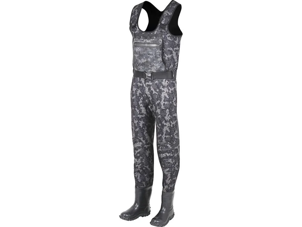 Kinetic Neoprenové prsačky Neorush Bootfoot Grey Camo - 44-45 Filc