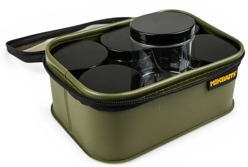 Mikbaits pouzdro na nástrahy bait box + 6 kelímků