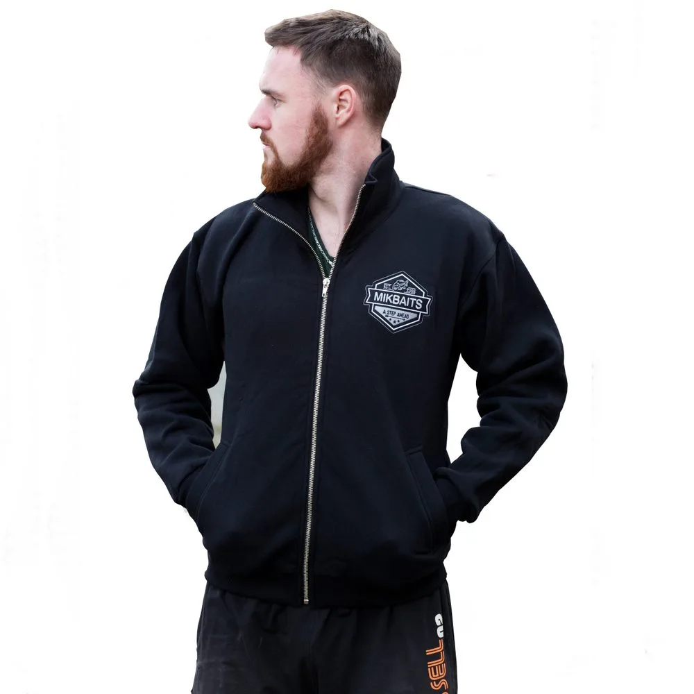Mikbaits Rybářská Mikina fans team se zipem černá - vel. L
