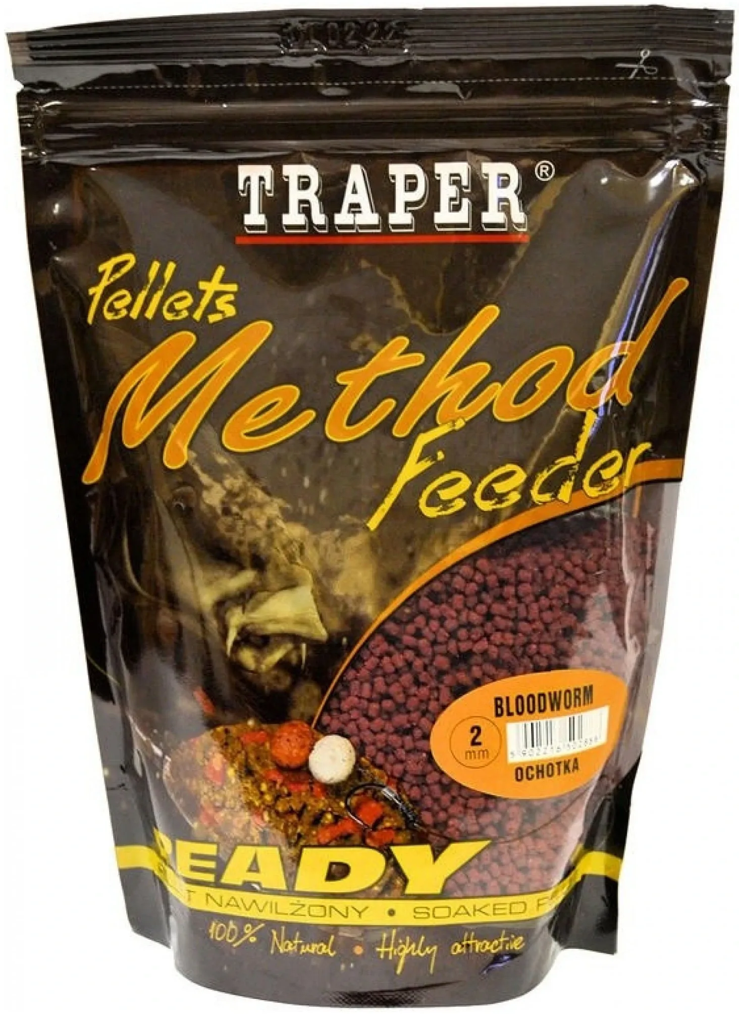 Traper Vlhčené Pelety Method Feeder 2mm 500g Hmotnost: 500g, Průměr: 2mm, Příchuť: Fish Mix