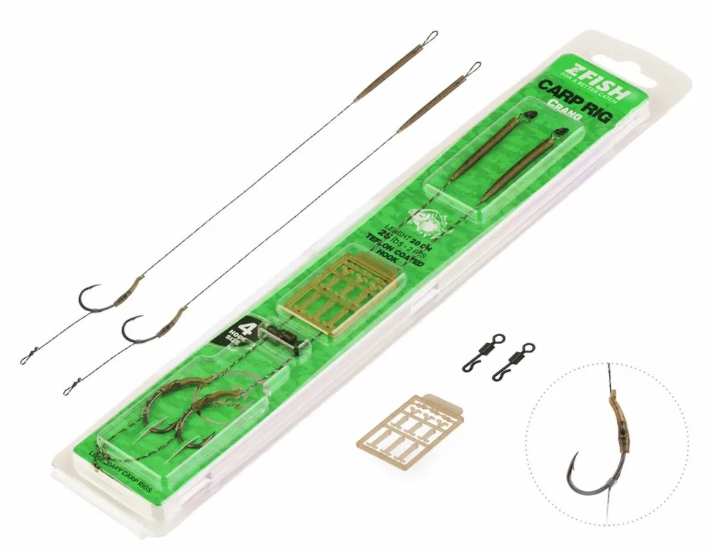Zfish návazec crang carp rig 20 cm - velikost háčku 2