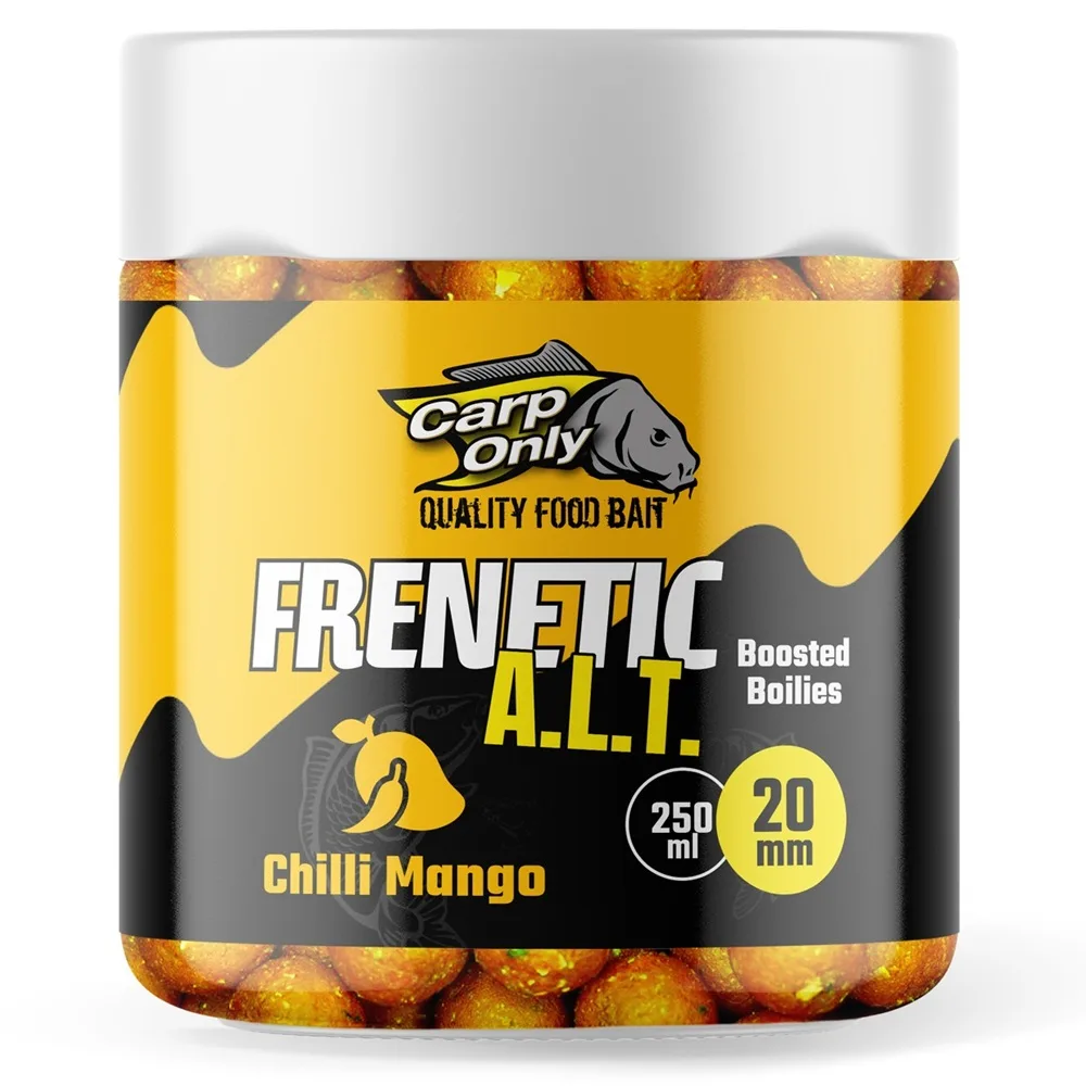 Carp only dipované boilies frenetic a.l.t. chilli mango 250 ml - 24 mm