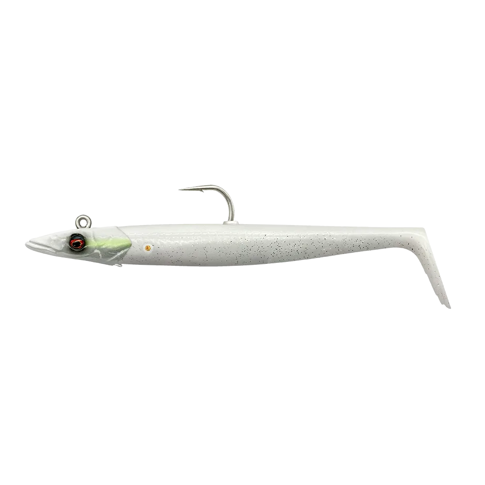 Savage Gear Gumová Nástraha Sandeel V2 White Pearl Silver Délka: 15,5cm, Hmotnost: 46g