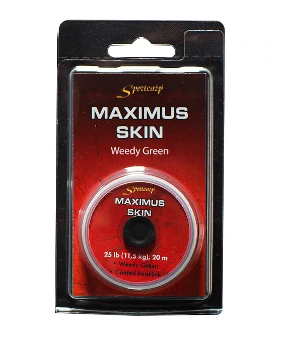 Sportcarp Ztužená Šňůrka Maximus Skin Weedy Green 25lb 20m