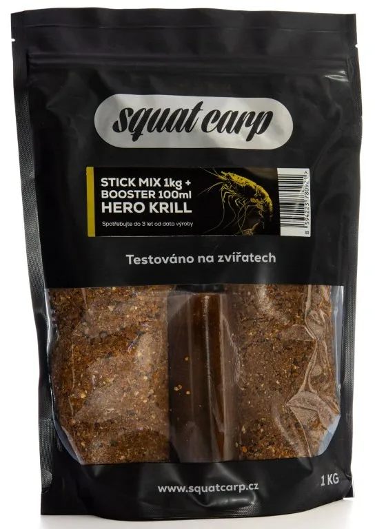 Squat carp stick mix hero krill 1 kg + booster 100 ml