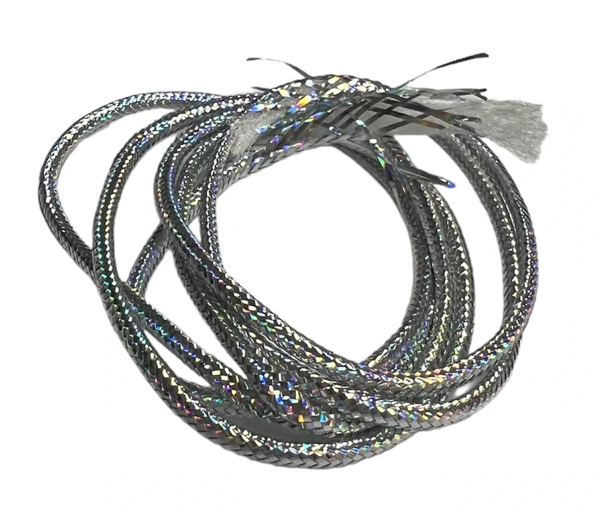 Veniard Šnůrka Lazer Holographic Mylar Holographic Rainbow Průměr: 4mm, Velikost: Medium