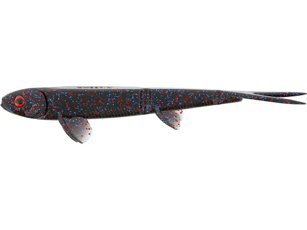 Westin gumová nástrahatwinteez pelagic v-tail 17 cm 16 g 2 ks - black mamba