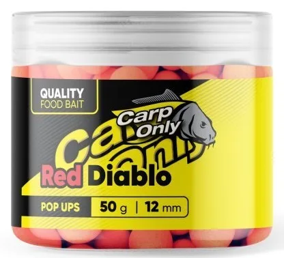 Carp only plovoucí boilies hi-visual pop up red diablo 50 g - 16 mm
