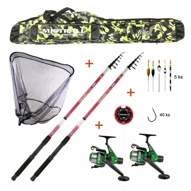 Mistrall Dětský Set s Prutem 2,1m 50g 6-díl