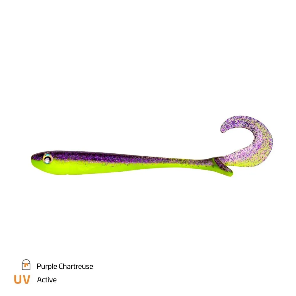 Zeck Gumová nástraha Baby Butcher 120 - Purple Chartreuse