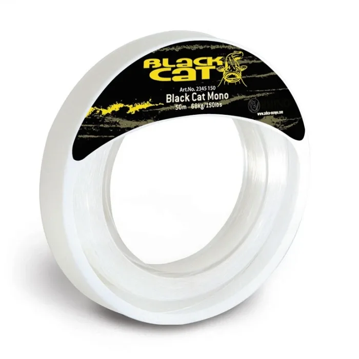 Black Cat Vlasec Mono Leader 50m Varianta: 1,3mm/77kg/170lbs