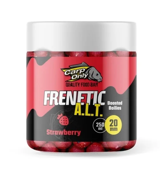 Carp only dipované boilies frenetic a.l.t. jahoda 250 ml - 24 mm