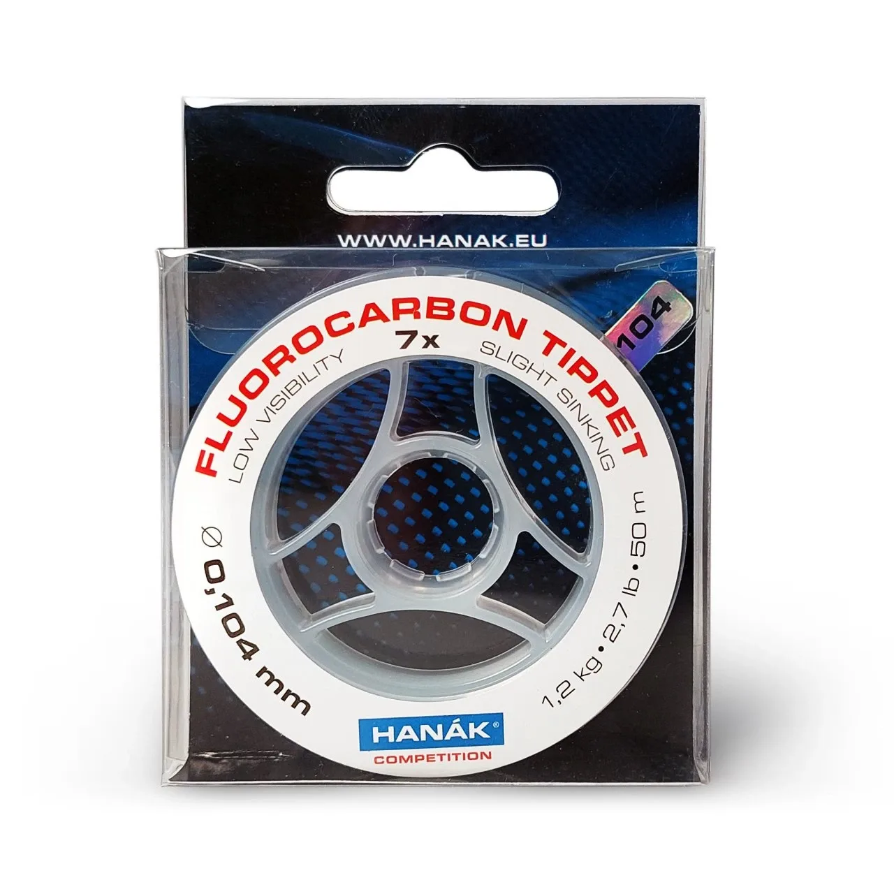 Hanák Competition Hanák Fluorocarbon Délka: 110m, Nosnost: 4,4kg, Průměr: 0,220mm