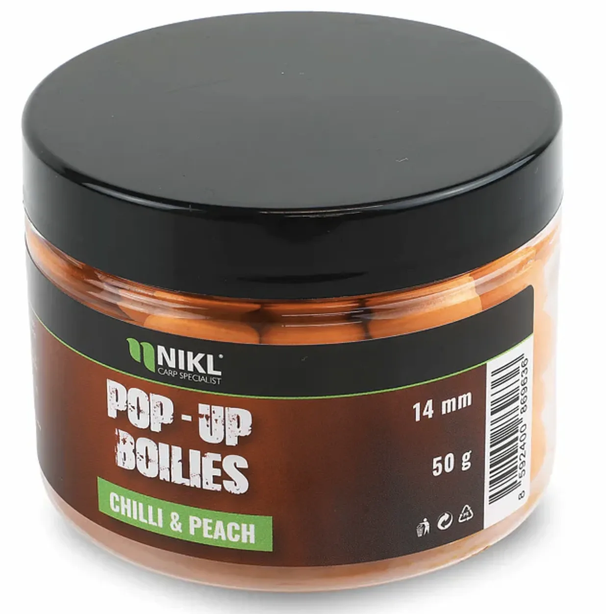 Nikl Plovoucí Boilies Chilli & Peach Hmotnost: 50g, Průměr: 16mm